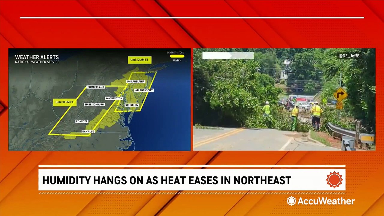 Severe storms roll through the mid-Atlantic