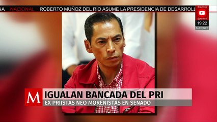 Expriistas neo morenistas igualan bancada del PRI en Senado