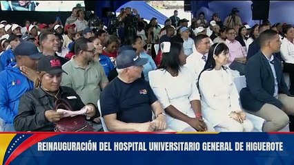 Jefe de Estado lidera reinauguración del Hospital Universitario General de Higuerote