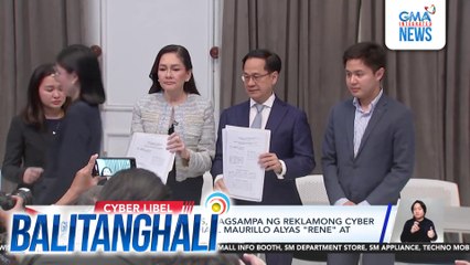 Sen. Risa Hontiveros, nagsampa ng reklamong cyber libel laban kay Michael Maurillo Alyas "Rene" at 6 na iba pa | Balitanghalihali