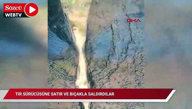 'Yol verme' tartışmasında TIR sürücüsüne satır ve bıçakla saldıran 2 kişi tutuklandı