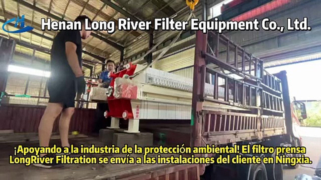 ¡Apoyando a la industria de la protección ambiental! El filtro prensa LongRiver Filtration se envía a las instalaciones del cliente en Ningxia.