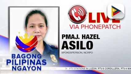 Panayam kay spokesperson ng NCRPO, PMAJ. Hazel Asilo ukol sa paghahanda ng NCRPO para sa nalalapit na SONA ni PBBM
