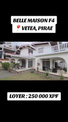 BELLE MAISON F4 À LOUER VETEA PIRAE #IMMOBILIERTAHITI #CABINETLEVYPOLYNESIE #OLIVIERIMMOPOLYNESIE