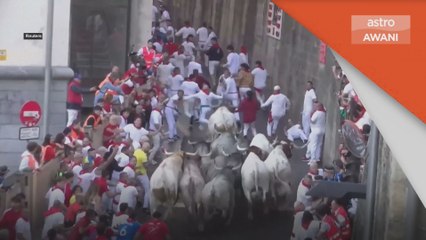 Lima cedera dalam acara larian lembu di Sepanyol