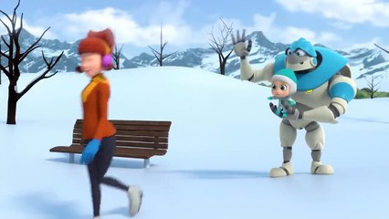 Il pupazzo di neve più grande del mondo - Arpo il Robot per Bambini _ Moonbug Kids - Cartoni Animati