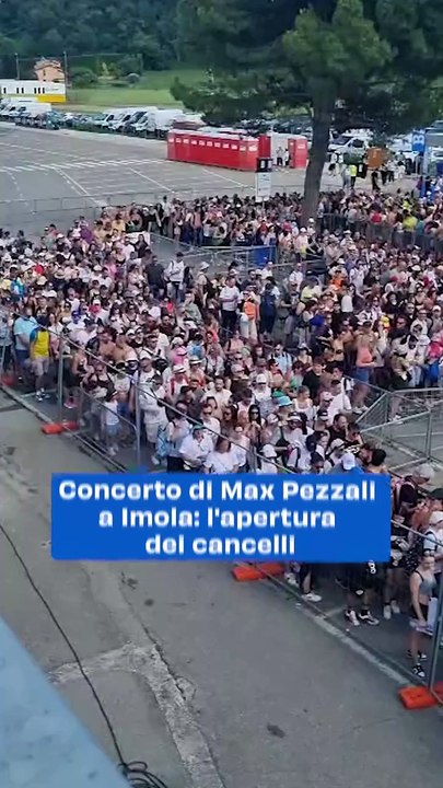 Concerto di Max Pezzali a Imola: il video dell'apertura dei cancelli