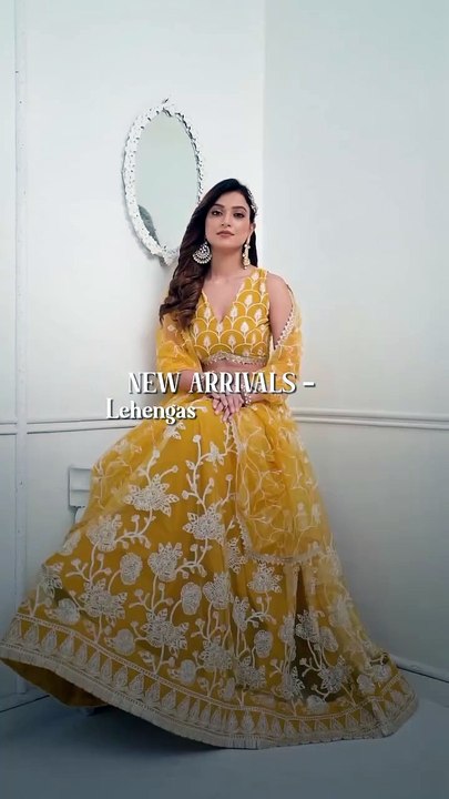 Look Beautiful in Colorful Designer Lehengas for Festive Days