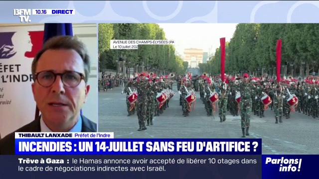 Incendies: le préfet de l'Indre indique qu'une grande partie des communes du département ont souhaité décaler ou annuler les feux d'artifices du 14-Juillet