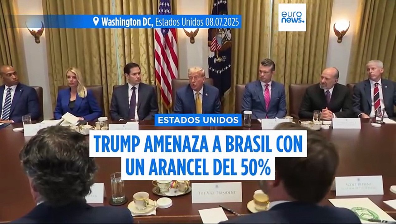 Trump amenaza a Brasil con un arancel del 50% y exige el fin del juicio a Bolsonaro