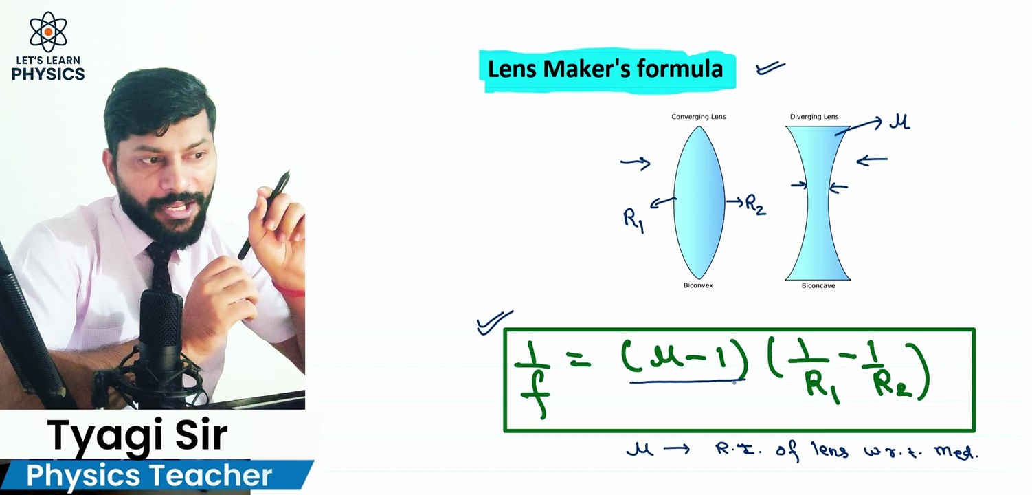 L16 Lens maker's formula || Numericals || NEET & JEE || CLASS 12 || CLASS 11 || CLASS 10 OLY
