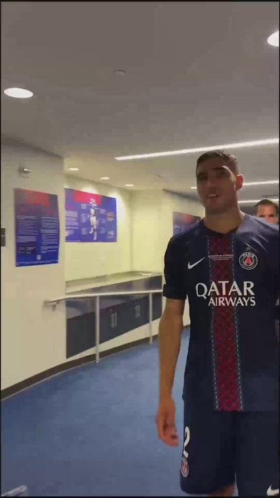 Celebración jugadores psg