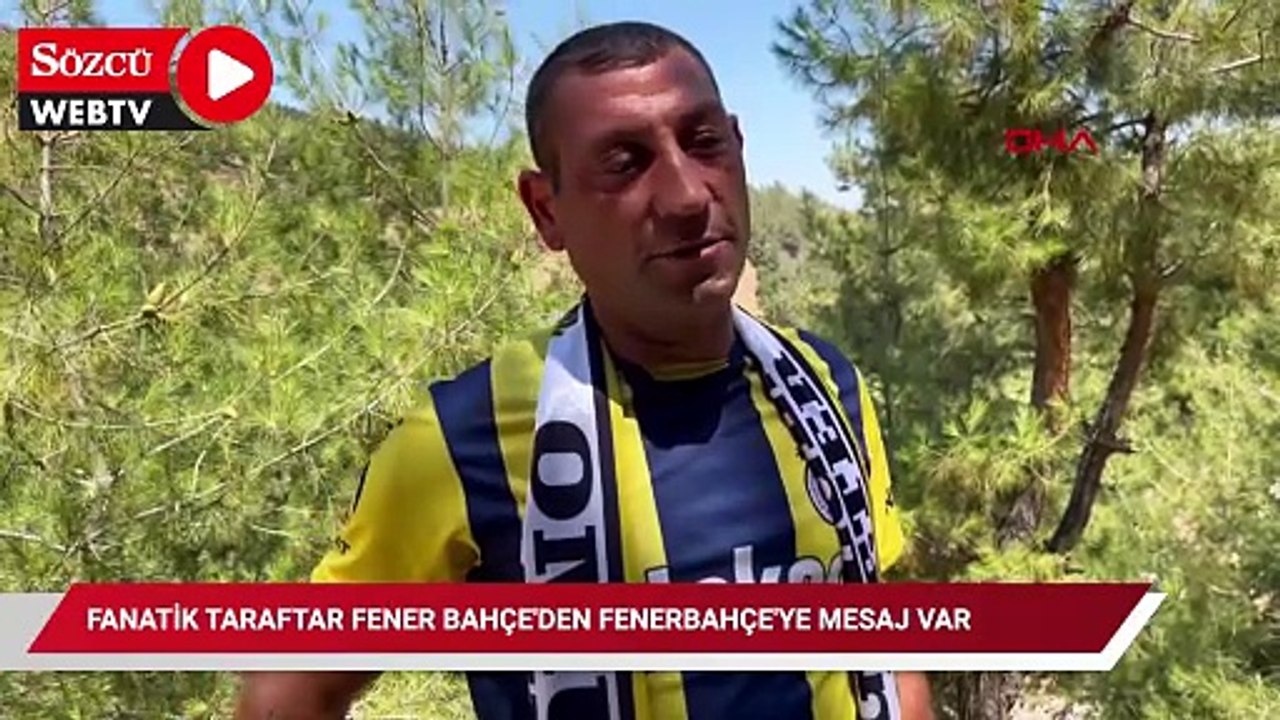 Aydınlı fanatik taraftar Fener Bahçe'den Fenerbahçe'ye mesaj var