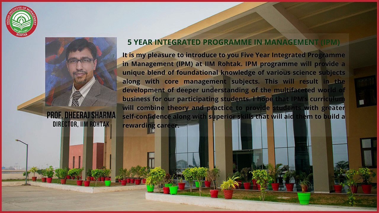Dheeraj Sharma IIM Rohtak Leads the Way with Integrated Programmes for Class XII Students