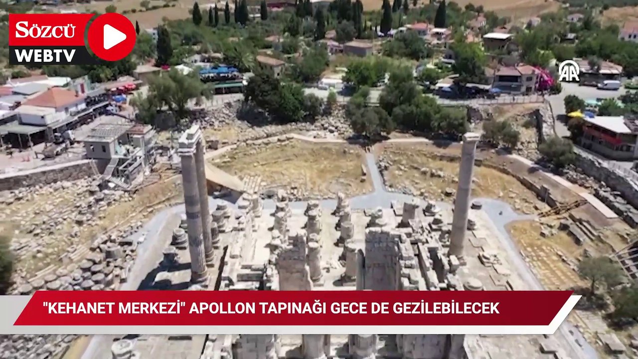 "Kehanet merkezi" Apollon Tapınağı gece de gezilebilecek