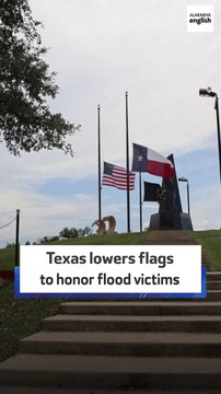 Texas lowers flags to honor flood victims