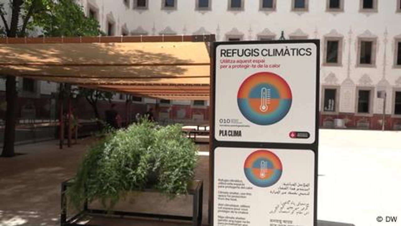 'Hitze-Shelter' in Barcelona retten Leben