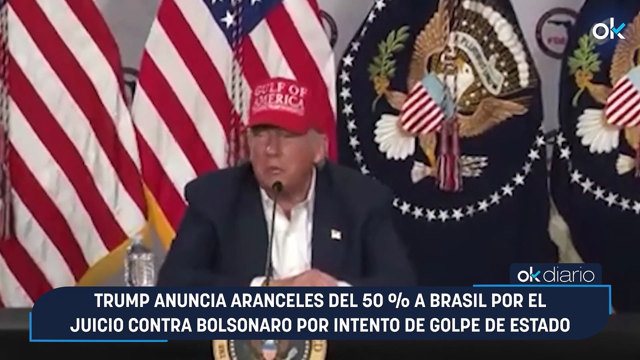 Trump anuncia aranceles del 50 % a Brasil por el juicio contra Bolsonaro por intento de golpe de Estado