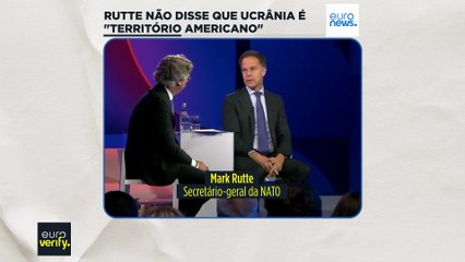 Não, Mark Rutte não disse que a Ucrânia é um "território americano"