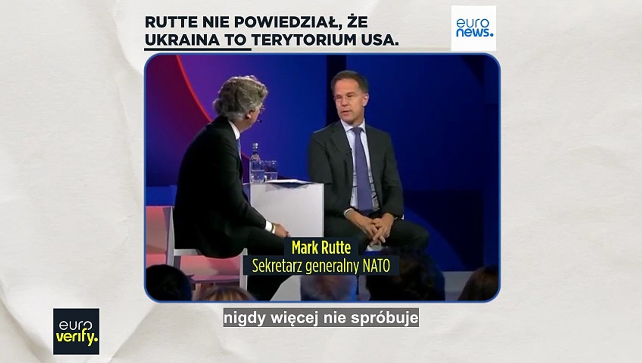 Nie, szef NATO nie powiedział, że Ukraina jest amerykańskim terytorium