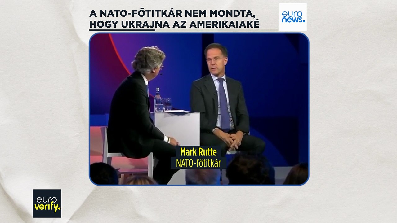 Tényellenőrzés: a NATO-főtitkár nem mondta, hogy Ukrajna amerikai terület