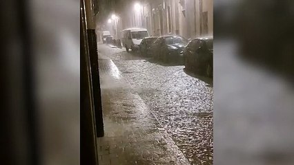 Tromba de agua en Soria.