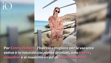 Come proteggere la tinta d'estate? Non lavare mai i capelli (parola di Emma Roberts)