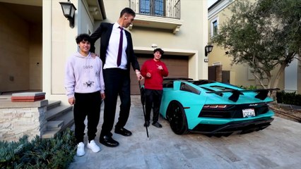 I Spent 24 Hours with the World_s Tallest Man | #Mrbeast |