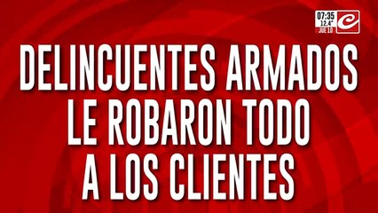 Violento robo en una confitería queda registrado en video