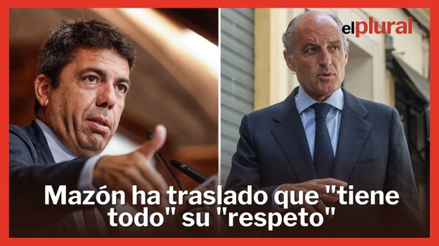Mazón se pronuncia sobre la intención de Camps de liderar el PP valenciano