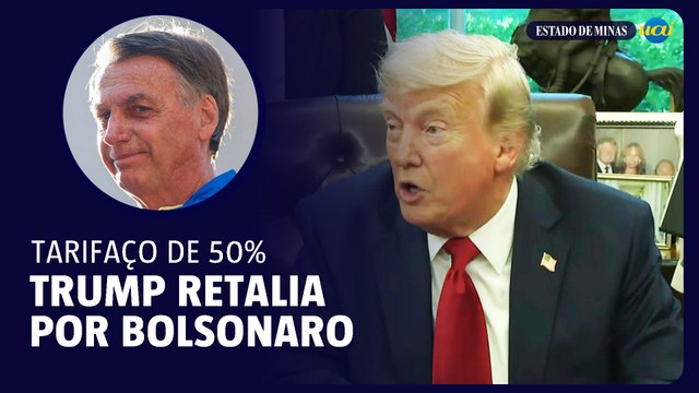 Trump anuncia tarifa de 50% para produtos brasileiros e acusa “caça às bruxas” contra Bolsonaro