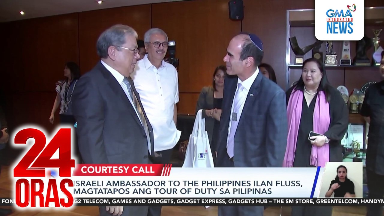 Israeli Ambassador to the Philippines Ilan Fluss, magtatapos ang tour of duty sa Pilipinas | 24 Oras