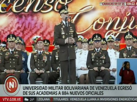Caracas | Egresados 884 nuevos oficiales de la Universidad Militar Bolivariana de Venezuela