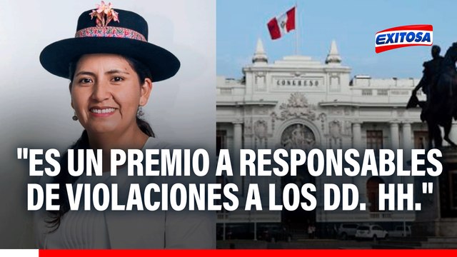 Un premio del Congreso a responsables de violaciones a Derechos Humanos : CNDDHH rechaza amnistía