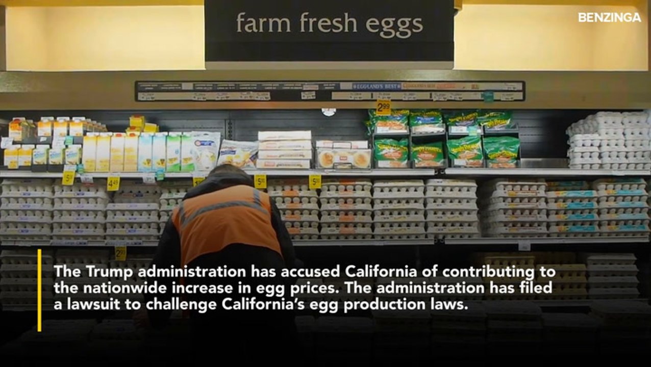 Trump Administration Sues Gavin Newsom, Other State Officials Over California's Egg Laws Driving Up Prices Nationwide