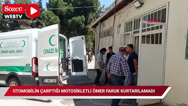 Otomobilin çarptığı motosikletli Ömer Faruk kurtarılamadı