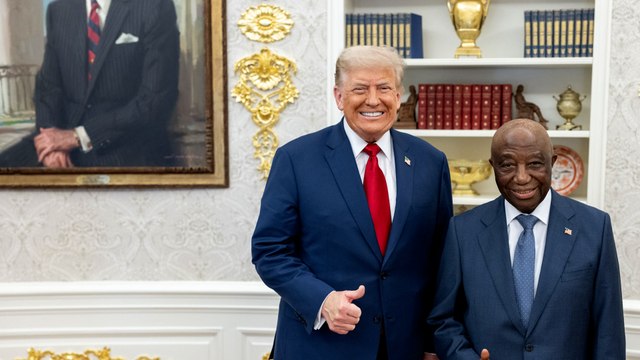 La bourde de Trump avec le président du Liberia, qu'il a félicité pour son niveau en anglais