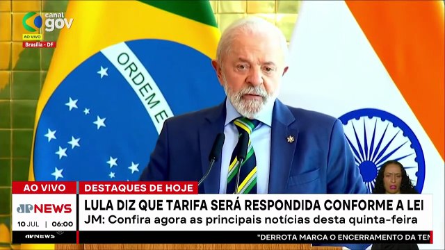 TRUMP TAXA PRODUTOS BRASILEIROS | JORNAL DA MANHÃ - 10/07/2025