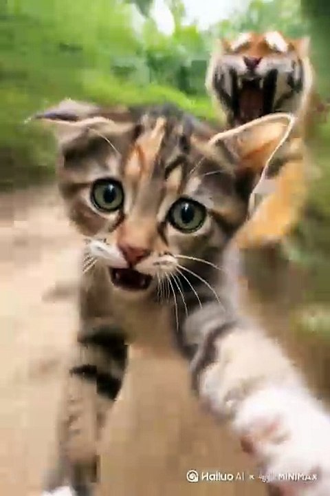 Cat vs Tiger: Cute Pet Meets Wild Beasts