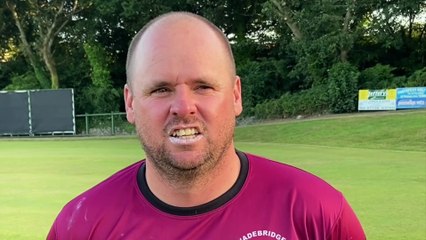 Wadebridge skipper Kelvin Snell on Wednesday night's WT Edwards Cup final victory over St Just.