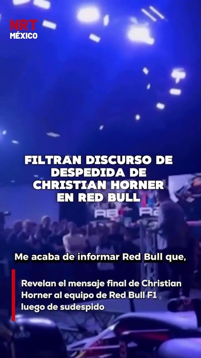 En redes sociales y medios especializados en Fórmula 1 se filtró el discurso de despedida de Christian Horner, quien fue destituido como jefe de equipo de Red Bull Racing.