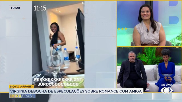 Virginia debocha de especulações sobre namoro com influenciadora