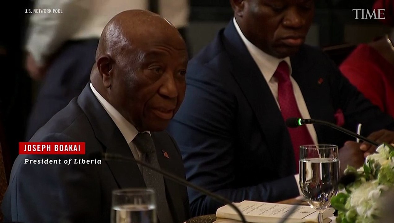 Trump Praises Liberian President for His "Good English," the Country's Official Language