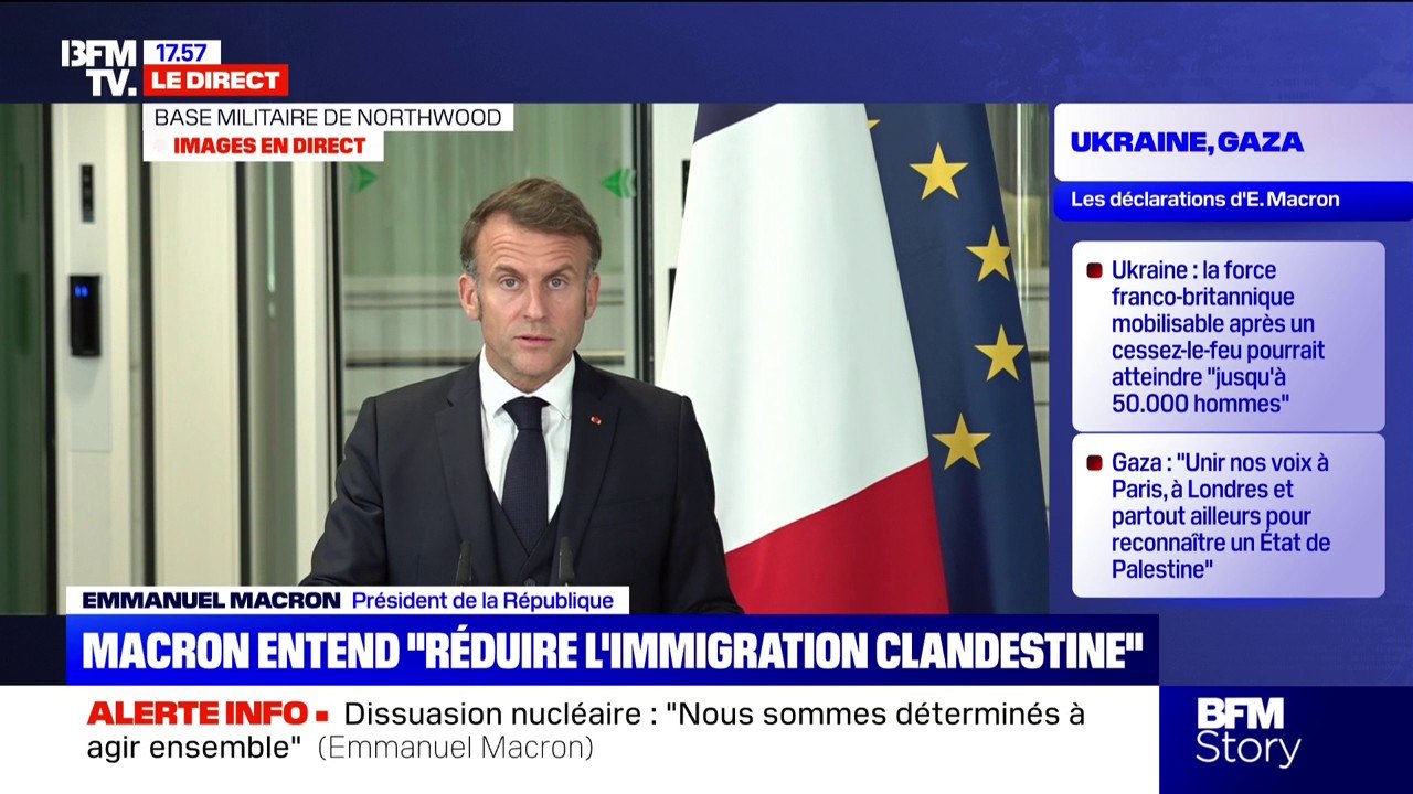 Lutte contre les réseaux de passeurs: "Nous allons intensifier notre coopération conjointe vers les pays d'origine et de transit", assure Emmanuel Macron