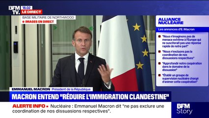 Lutte contre l'immigration clandestine: "Nous mettons beaucoup d'argent pour défendre la frontière", assure Emmanuel Macron