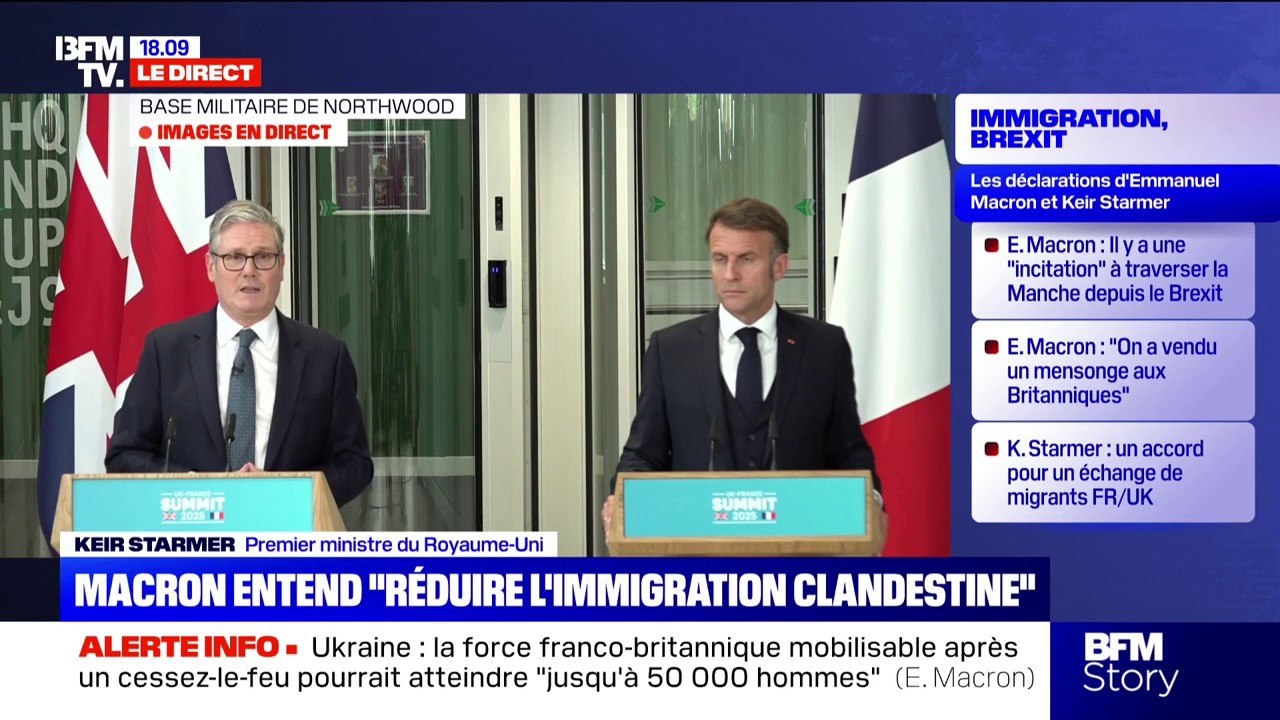 Immigration clandestine entre la France et le Royaume-Uni: "C'est notre responsabilité à tous les deux", estime Keir Starmer (Premier ministre britannique)