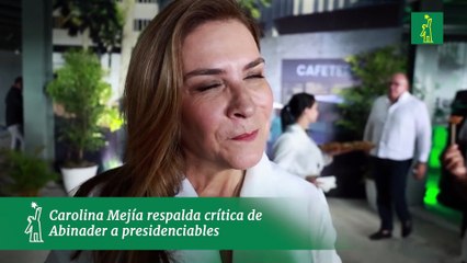 La Alcaldesa del DN Carolina Mejia manifestó estar de acuerdo con el tweet de Abinader llamando la atención de los "presidenciables" que hacen campañas