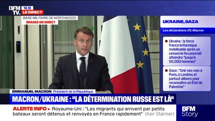Guerre en Ukraine: "La menace et la détermination de la Russie sont là", affirme Emmanuel Macron