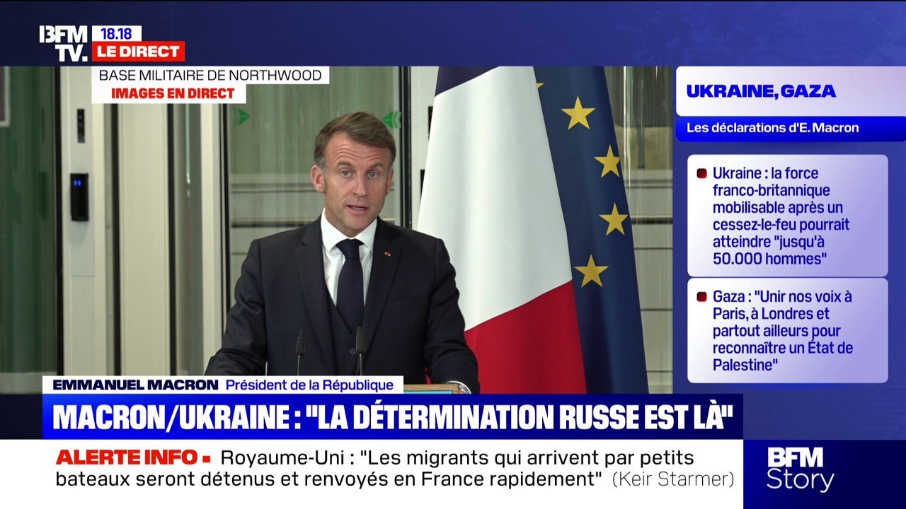 Guerre en Ukraine: "La menace et la détermination de la Russie sont là", affirme Emmanuel Macron