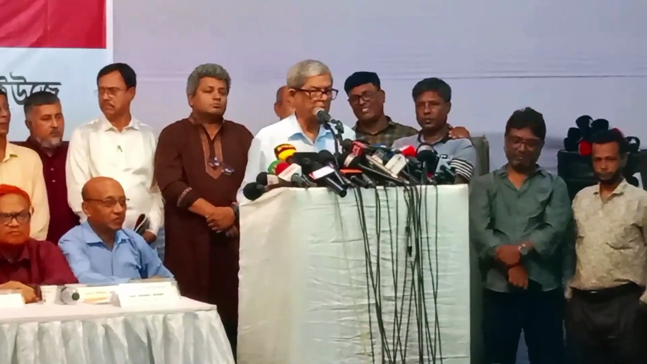 ইউনুস সরকার কে ধন্যবাদ জানালেন বিএনপির মহাসচিব মির্জা ফখরুল